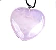 Genuine Rose Quartz Heart Pendant