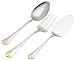 Yamazaki Cara Gold Accent 3-Piece Stainless-Steel Flatware Entertainment Set