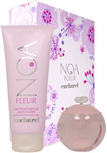 Noa Fleur by Cacharel for Women 2 Piece Set Includes: 3.4 oz Eau de Toilette Spray + 6.7 oz Perfumed Stardust Body Lotion