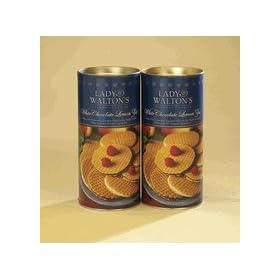 Two 12-oz Canisters of White Chocolate Lemon Zest Cookies