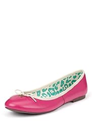 Leather Heart Bow Pumps