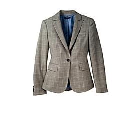<b>Women's 16W-26W Wool/Cashmere Pattern Blazer</b>