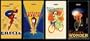 Luggage Tags - Bicycle Poster Design - Set of Four
