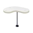 Toonmate Kidney-Shaped Pontoon Table with Pedestal, 16" x 26"