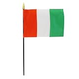 Cote D'ivoire 4 x 6 Stick Flag