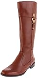 AK Anne Klein Women's Carlow Riding Boot,Medium Brown/Medium Brown Leather,7.5 M US
