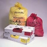 Hospital Can Liners, 20-gal., Yellow, 30 X 43, 1.3 Mil.