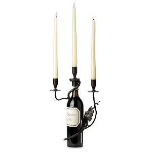 Bella Toscana Triple-taper Wine Bottle Candelabrum - Frontgate