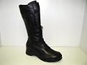 Women's Italian Leather Sport Boot, Sabina ,Black, Made in Italy