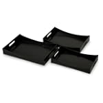 Noire Tray (Set of 3) - IMAX - 80067-3