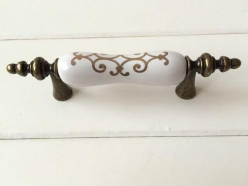 Cabinet Hardware Pulls and Handles Gold White Dresser Pull Drawer Knobs Cabinet Door Handles Antique Bronze (Handle --3" (76mm))