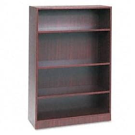 Valencia Series Bookcases, Mahogany, 32W X 14D X 48H by Alera