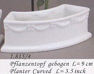 Reutters Porcelain Curved Porcelaine Planter