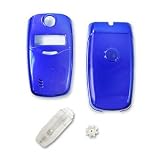 Kyocera K323 K322 Snap-On Solid Dark Blue Case Cover with Removable Swivel Belt Clip