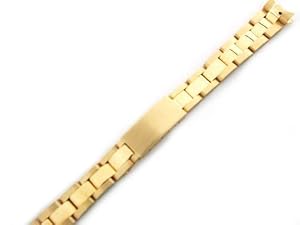 Ladies 18ky All Gold Oyster Watch Band for Rolex 13mm