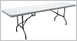 FT-3, Large 8FT fold-in-half Folding Table. SUPER TOUGH. Ideal for almost any activity, especially popular with events organisers, education establishments, exhibition organisers, boot sales, community centres and caterers