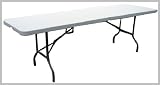 FT-3, Large 8FT fold-in-half Folding Table. SUPER TOUGH. Ideal for almost any activity, especially popular with events organisers, education establishments, exhibition organisers, boot sales, community centres and caterers