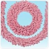 10' Pretty in Pink Artificial Christmas Garland Prelit with Pink Lights