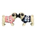 Arglyle Sweater Pugs Salt & Pepper Set