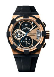 Buy Concord Watches-Concord C1- Automatic Chronograph in 18k Rose Gold Case complicated Sport Active... by Concord