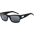 Fox Racing The Heretic Men's Polarized Casual Sunglasses w/ Free B&F Heart Sticker Bundle - Black Tortoise/Grey