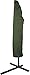 Trademark Innovations Umbrella Cover Offset Patio Umbrella, Dark Green, 10'