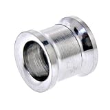00 Gauge Stainless Steel DOUBLE FLAIR Screw Fit Tunnel Plug