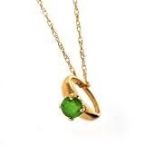 10K YG May Birthstone Small Ring Charm-Emerald