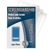 Apple iPhone 3G ScreenGuardz HD (Hard) Anti-Glare Screen Protectors Screen Protectors (Pack of 2)