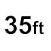 35 Ft Coaxial Cable, GearIT Pro Series RG6 Coaxial Cable 35FT UL CL2 in-Wall Rated Gold Platted F-Connectors 18AWG 75 Ohm Dual Shield, White
