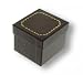Black Earring Gift Box - Black Box with Gold Accents