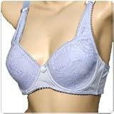 Mopas Cute Lace Plus Size Full Cup Underwire Bras with Bow Between Cup and on Straps in C Cup Only(br1051w)