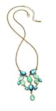 Fiorelli Costume Collection N2770 Ladies Multi Blue and Green Crystals Necklace. Length 40-45cm