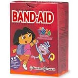 Band-Aid - Childrens Adhesive Bandages, Assorted Sizes, Dora the Explorer - 25 ea