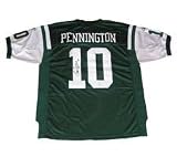 Chad Pennington Autographed/Hand Signed Authentic New York Jets Green Jersey by Reebok