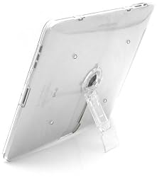 CLEARHARDSNAPONHARDSKINSHELLPROTECTORCOVERCASEWITHBUILDINKICKSTANDFORAPPLEIPADTABLEWIFI/3G