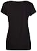 PurpleHanger Women's Plus Size Shaped Neck Gathered Tee Tops