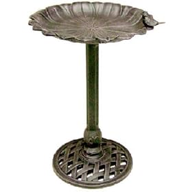 Midas-Lin #29651CR Cast Aluminum Bird Bath by Bird Baths