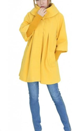 XQN Women's Thickening Lapel Loose Slim Fit Cape Coat