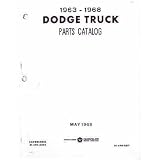1963 1965 1966 1967 1968 DODGE TRUCK Parts Book List by Dodge