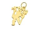 9ct Gold Manchester United Red Devil Pendant