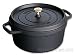 Kitchen & Housewares : Staub 2 qt. Round Cocotte (Black Matte with Brass Knob)