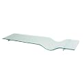 Atlas Dip Shelf Kit - Frosted/ Silvertone (32x8")