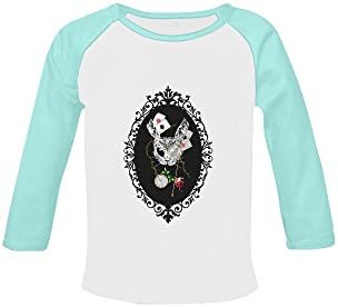 HuaT Steampunk White Rabbit Green Baby Organic Long Sleeve Shirt (USA Size)