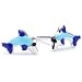 Scout - 262003100 - Boucles d'oreilles Enfant - Argent 925/1000 - Motif Dauphins Email Bleue