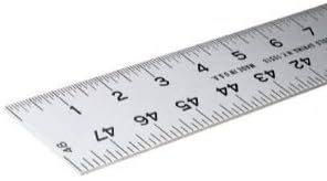 Fairgate Rule Company 1005-60 60 in. Graduated Aluminum Straightedge Ruler