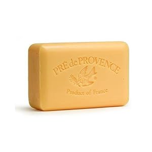Pre de Provence Orange Creme Soap, 250g wrapped bar. Imported from France. With shea butter and natural herbs and scents. by Pre de Provence