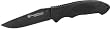 Extreme Ops, Black Rubber Handle, Black Blade, Plain