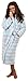 VEAMI Women's Warm Microfiber Fleece Bathrobe, Long