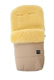 Kaiser 6541131 - Lammfellfußsack Natura, Farbe: sand